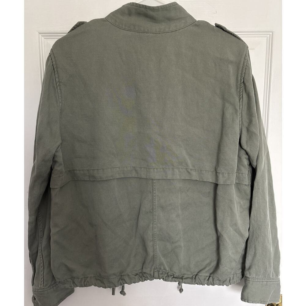 Rails Collins Utility Sage Green Lightweight Jacket Button Zip Size M - Picture 6 of 6